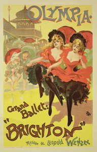 Riproduzione di un poster pubblicitario del balletto 